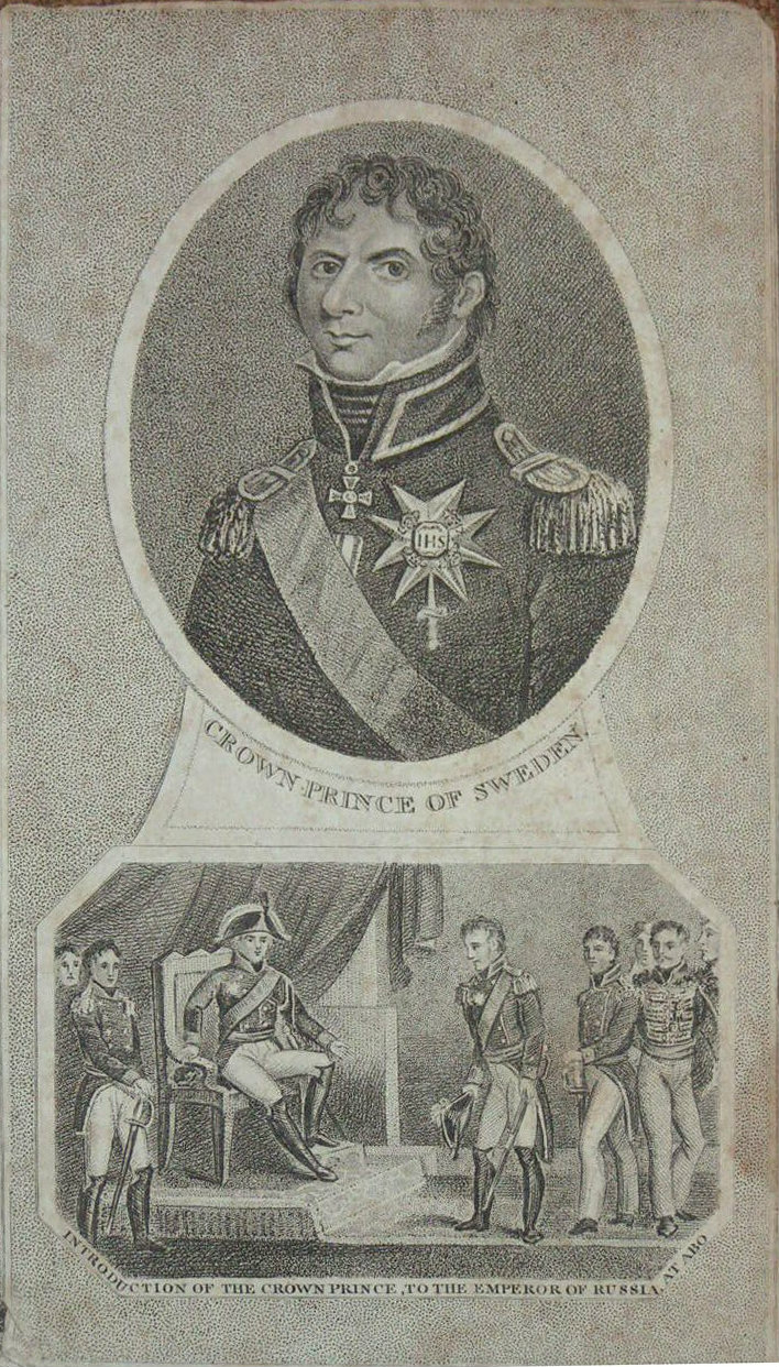 Print - Crown Prince of Sweden. Introduction of the Crown Prince to the Emperor of Russia at Abo.